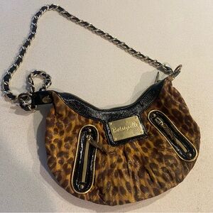 Betsey Johnson Brown Leopard Shoulder Bag